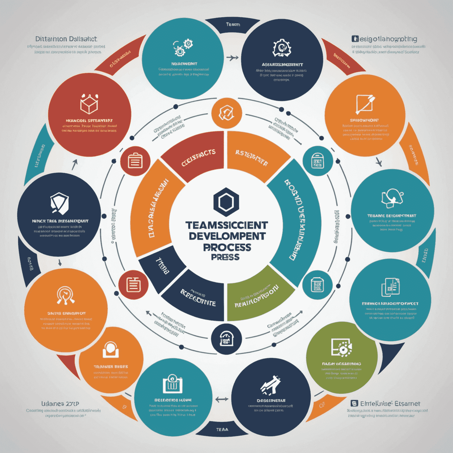 An infographic showing the five steps of the incident response planning process: Risk Assessment, Strategy Development, Team Formation, Technology Integration, and Testing and Refinement. Each step is represented by a unique icon and connected in a circular flow diagram.