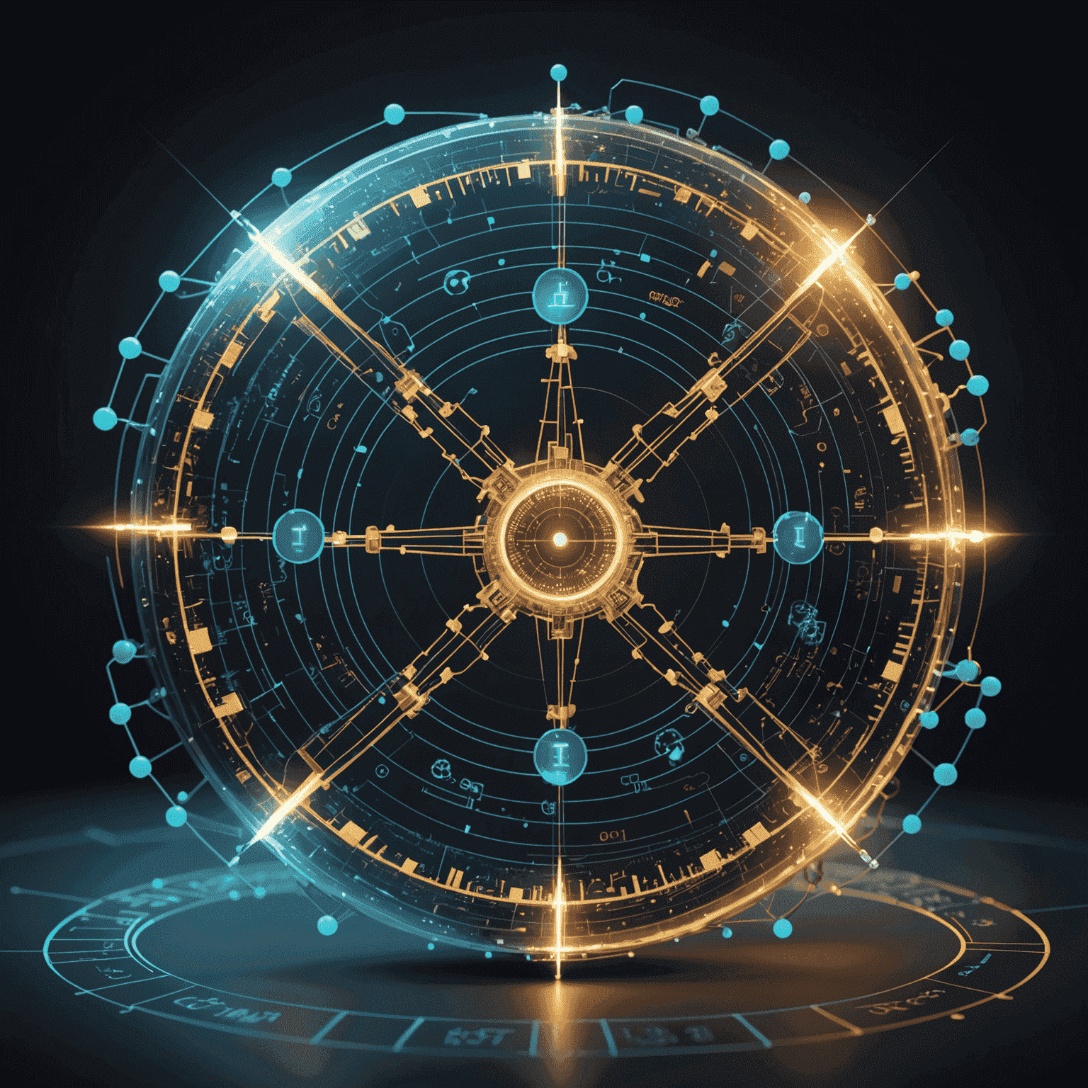 A futuristic representation of quantum computing, with glowing qubits and complex mathematical equations floating around, illustrating the concept of quantum-resistant blockchain algorithms